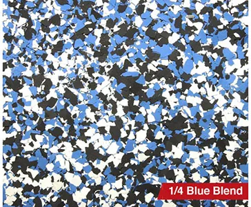 1/4" Blue Blend flake blend sample