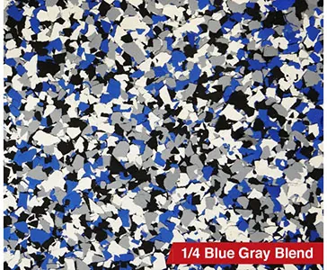 1/4" Blue Gray Blend flake blend sample