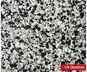1/4" Domino flake blend sample