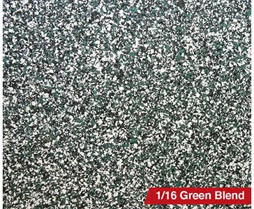 1/16" Green Blend flake blend sample